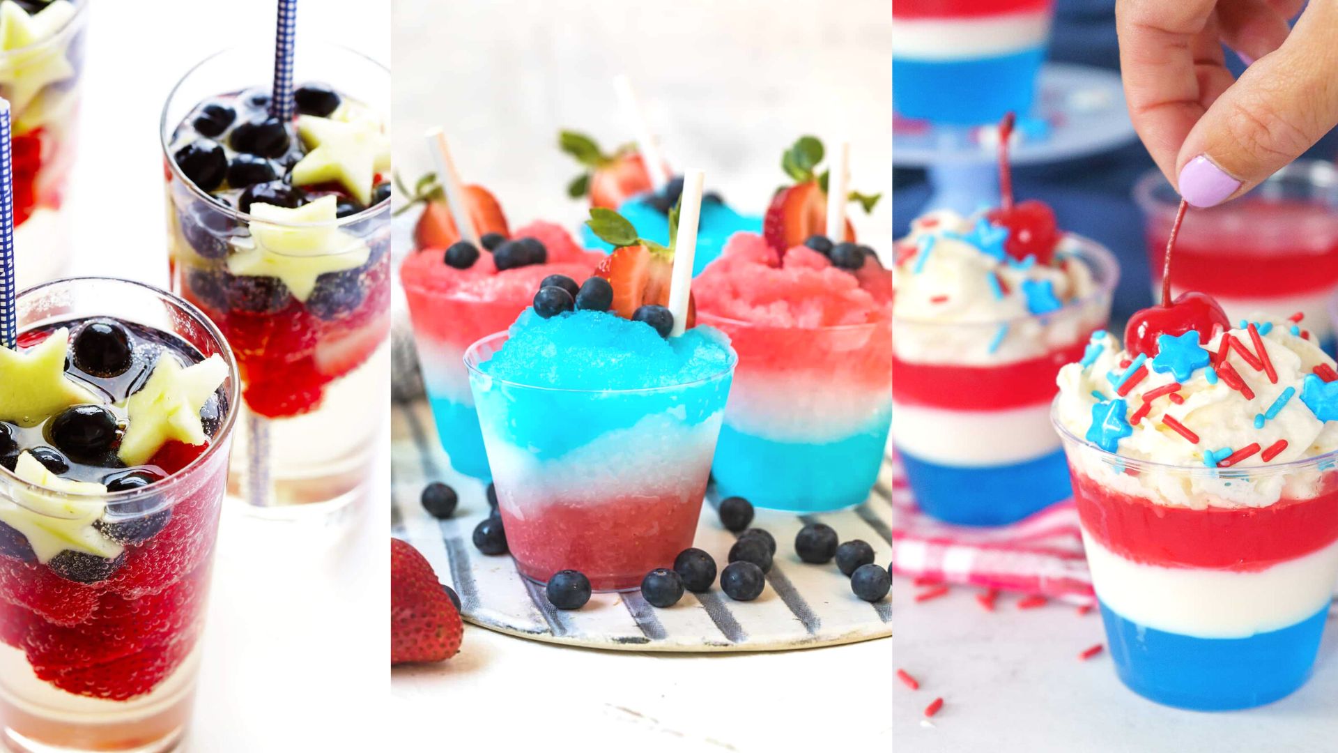 3 Refreshing Red, White, and Blue Cocktails for Your Next Summer BBQ