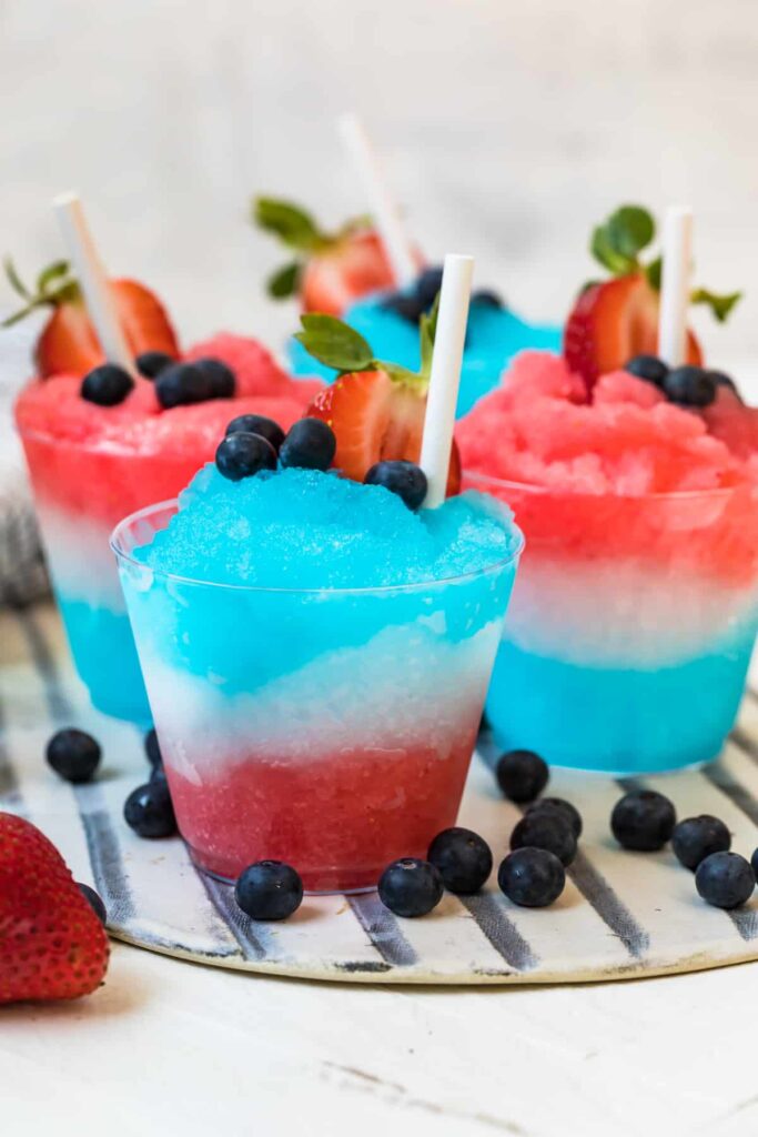 red white blue cocktails